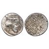 Image 1 : Ancient India: Western Kshatrapas, Karddamaka dynasty, silver drachm of Damasena (222-238 AD)