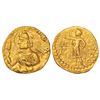Image 1 : Ancient India: Kushans, gold ¼ dinar of Huvishka (152-185 AD), Gobl 337, 1.94g.