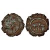 Image 1 : Ancient India: Pallavas of Kanchipuram, alloyed Copper coin attributed to Mahendravarman I, 1.16g