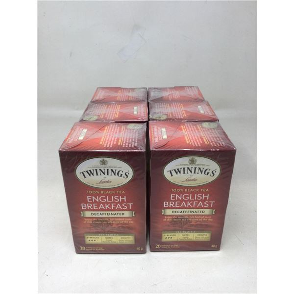 Twinings English Breakfast Decaffeinated Tea (6 x 20bags)