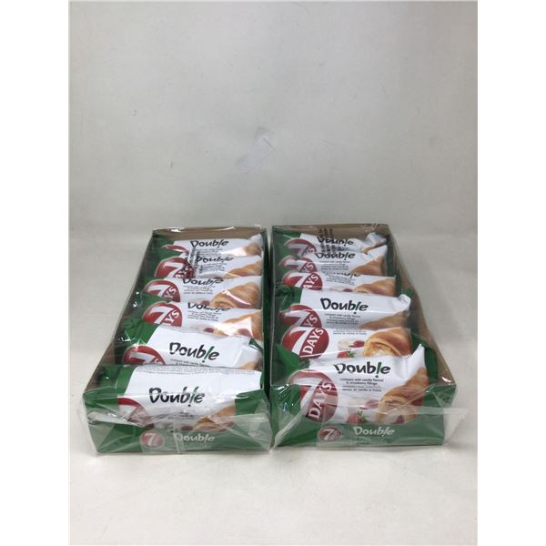 7 Days Double Croissant with Vanilla and Strawberry Fillings (2 x 6 x 75g)