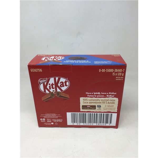 Nestle KitKat Bars- Cookie Crumble (15 x 120g)
