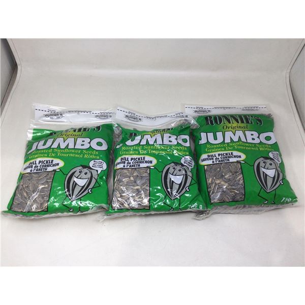 Ronnies Jumbo Dill Pickle Roasted Sunflower Seeds (3 x 700g)
