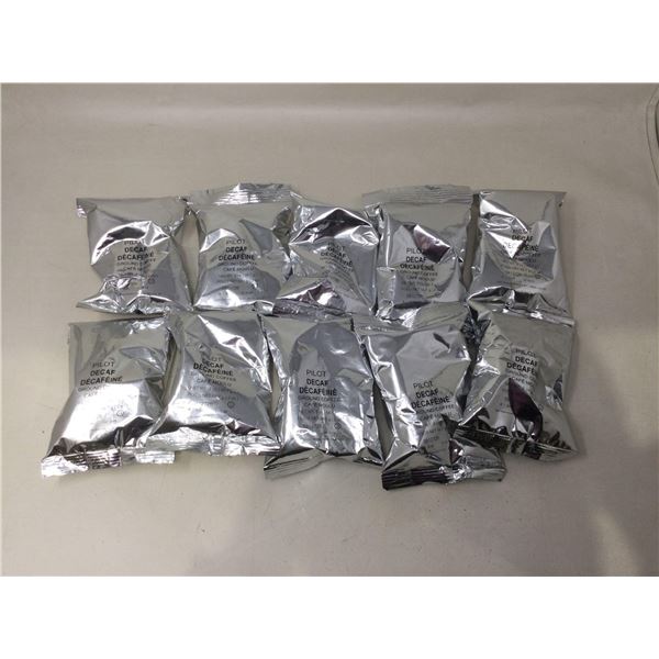 Lot of Pilot Decaf Ground Coffee (10 x 2.5oz)