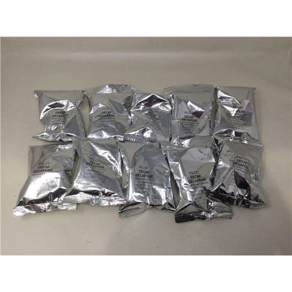 Lot of Pilot Decaf Ground Coffee (10 x 2.5oz)