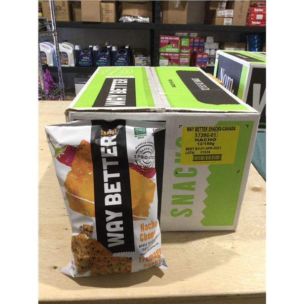 Case of Way Better Nacho Cheese Tortilla Chips (12 x 156g)
