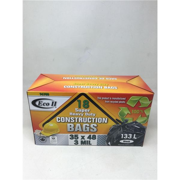 Eco II Super Heavy Duty Construction Bags (35 x 48)