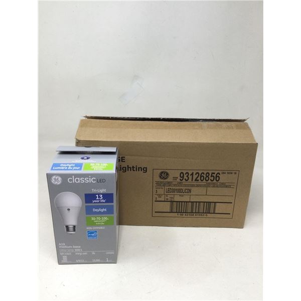 GE Classic LED Tri-Light Daylight (replaces 30-70-100w) 3pks