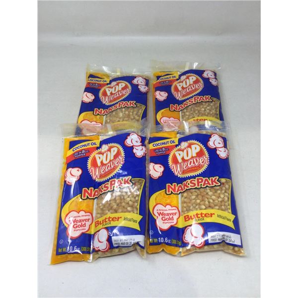Pop Weaver Popcorn with Coconut Oil (4 x 10,6oz)