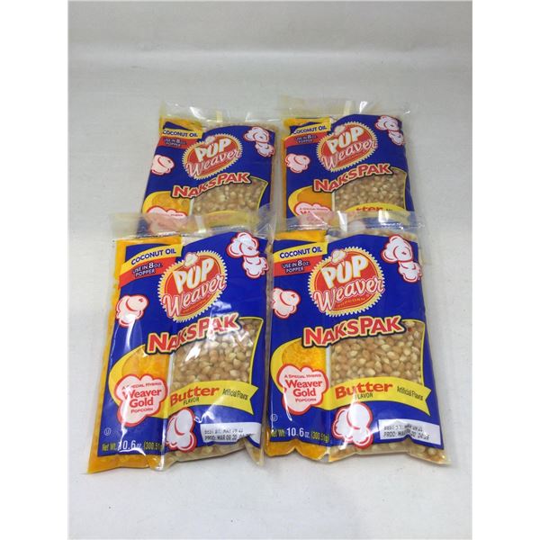 Pop Weaver Popcorn with Coconut Oil (4 x 10,6oz)