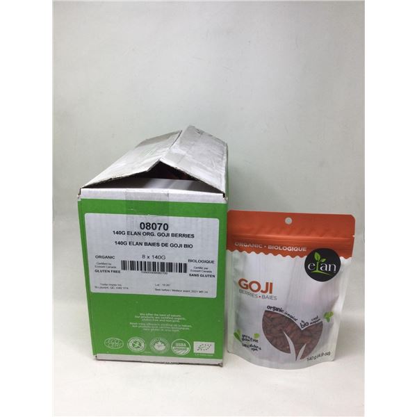 Case of Elan Organic Goji Berries (8 x 140g)