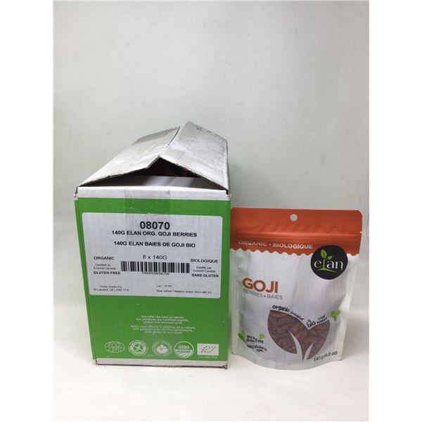 Case of Elan Organic Goji Berries (8 x 140g)