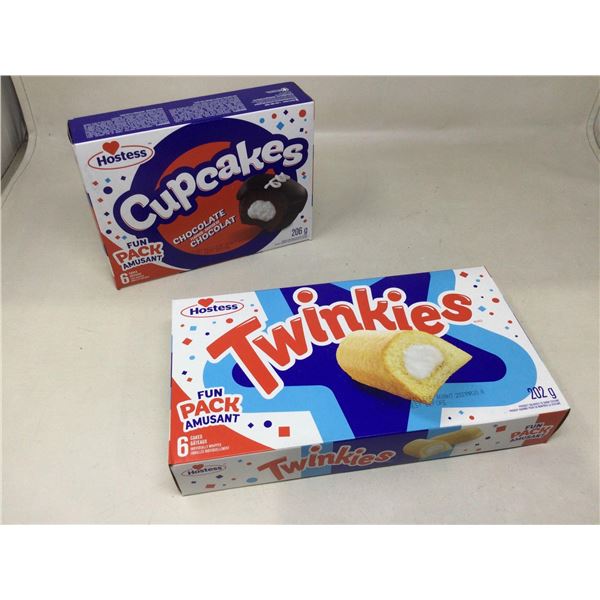 Hostess Chocolate Cupcakes and Twinkies