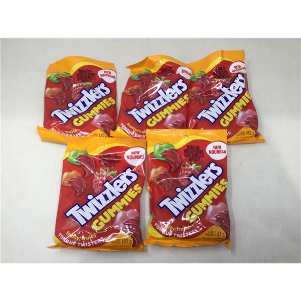 Twizzlers Gummies-Fruity Tongue Twisters (5 x 182g)