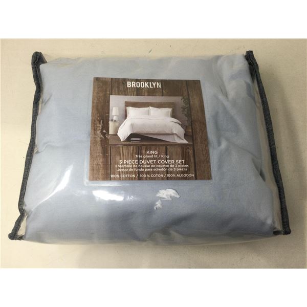 Brooklyn King 3pc Duvet Cover Set