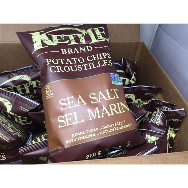 Case of Kettle Brand Sea Salt Potato Chips (12 x 220g)