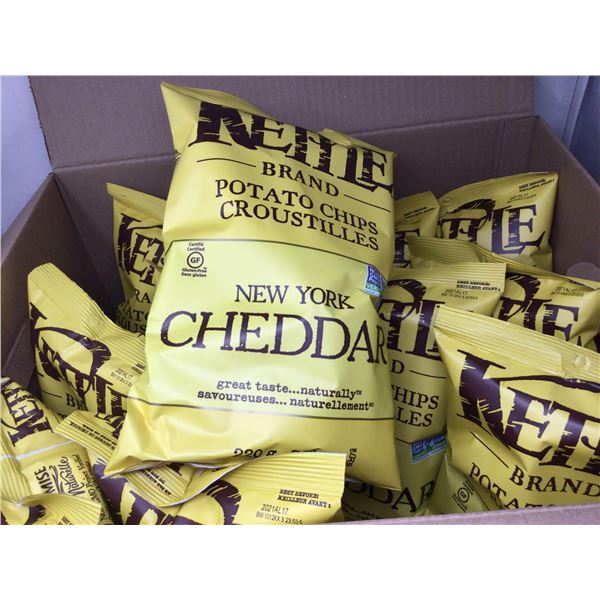 Case of Kettle Brand New York Cheddar Potato Chips (12 x 220g)