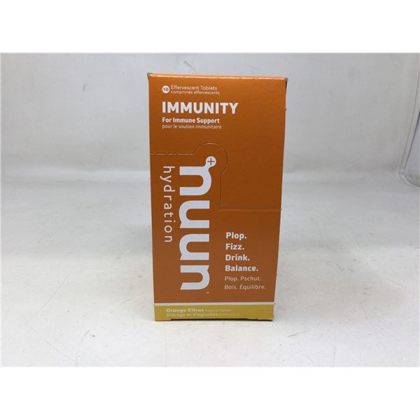 Nuun Hydration for Immunity Support- Orange Citrus flavour Tabs (8 x 10)
