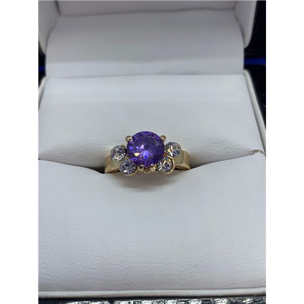 Ladies Multi-Gemstone Amythest Style Ring size 6.5