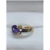 Image 3 : Ladies Multi-Gemstone Amythest Style Ring size 6.5
