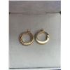 Image 3 : Gold Multi-Stone Hoop Earrings.