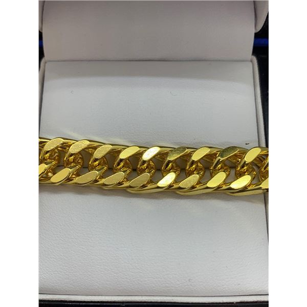 10K GP Gold Chain Link Bracelet - 7.5''