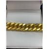 Image 1 : 10K GP Gold Chain Link Bracelet - 7.5''