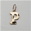 Image 1 : 10K Yellow Gold Letter "P" Pendant (~weight 0.32g), Suggested Retail Value $160