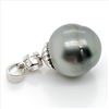 Image 3 : Silver Tahitian Pearl(12-13Mm) Cubic Zirconia 925 Marking Pendant (~weight 5g), Suggested Retail Val