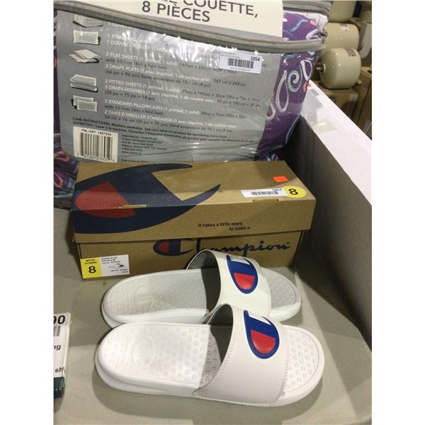 Champion Mens Size 8 Super Slide Sandals
