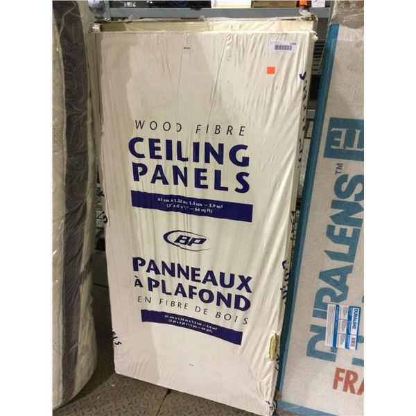 Wood Fibre Ceiling Panels (2ft x 4ft - 64 sq ft)