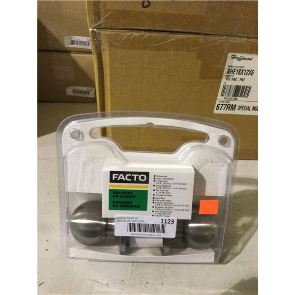 Facto Hallway or Closet Door Knob