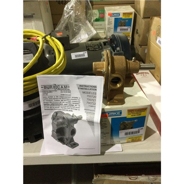 Burcam Brass Gear Pump - Model: 700721-3/4