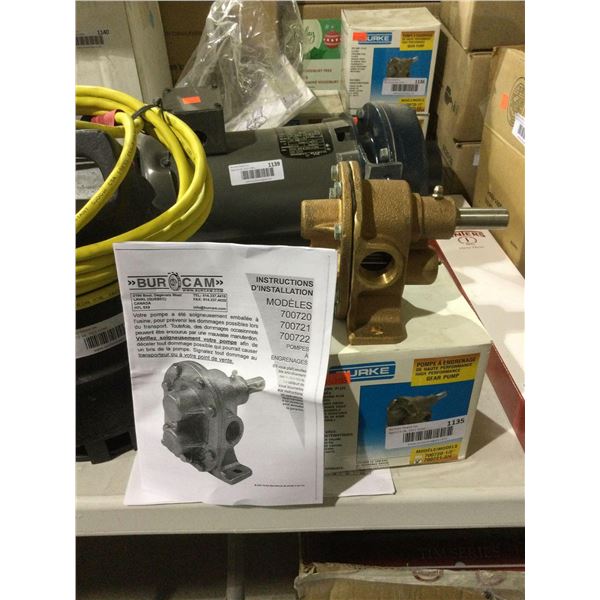 Burcam Brass Gear Pump - Model: 700721-3/4