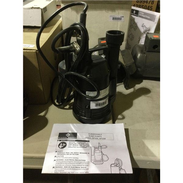 Franklin Electric Submersible Sump Pump - Model: SP25A