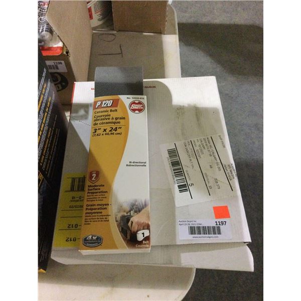 Case of 5 Shop Smith Ceramic Belts (3in x 24in)