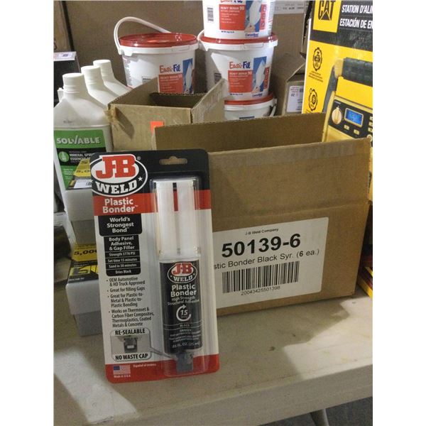 Case of 6 JB Weld Plastic Bonder Adhesive