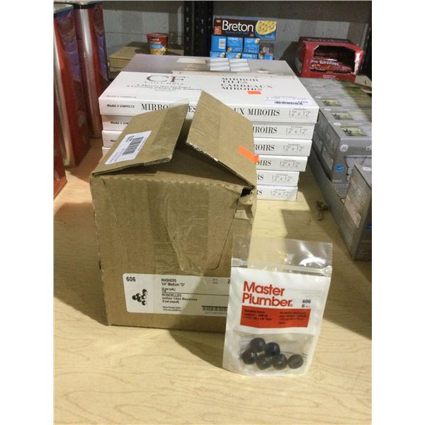 Case of ~20 Master Plumber Washers 1/4in Medium O