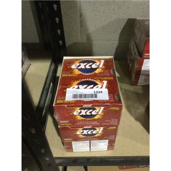 Excel Cinnamon Gum (12 pc x 12pk) Lot of 3