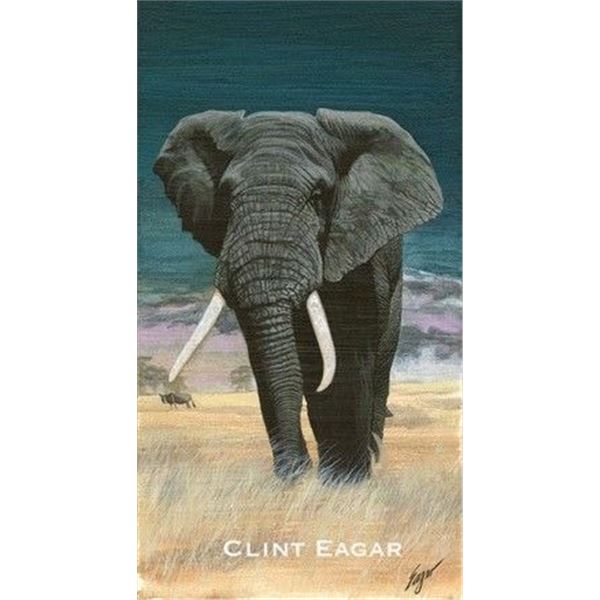 SCI Print of the Year Big Bull Elephant by Clint Eagar (framed)