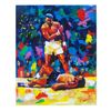 Image 1 : Igor Semeko, "Ali Over Liston" Hand Signed Mixed Media on Canvas with Letter of