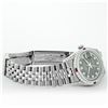 Image 7 : Rolex Mens SS Black String Diamond Lugs & Ruby Oyster Perpetaul Datejust 36MM