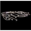 Image 1 : 14KT White Gold 1.12 ctw Diamond Bangle Bracelet