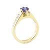 Image 4 : 1.60 ctw Blue Sapphire and Diamond Ring - 14KT Yellow Gold