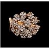 Image 2 : 14KT Rose Gold 0.86 ctw Diamond Ring