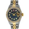 Image 1 : Rolex Ladies 2 Tone Tahitian MOP Diamond Oyster Perpetual Datejust Wristwatch