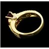 Image 3 : 1.50 ctw Pink Tourmaline And Diamond Ring - 18KT Yellow Gold