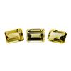 Image 1 : 21.38 ctw.Natural Emerald Cut Citrine Quartz Parcel of Three