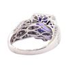 Image 3 : 2.90 ctw Tanzanite and Diamond Ring - 14KT White Gold