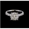 Image 2 : 1.08 ctw Diamond Ring - 14KT White Gold